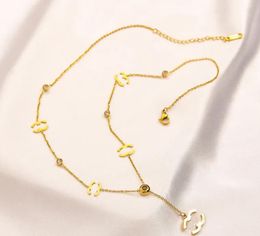 Classic Gold Plated Necklace Fashion Jewellery Pendant Pearl Chain Wedding Gift High Quality Sweater Necklaces 16style No Box 20style