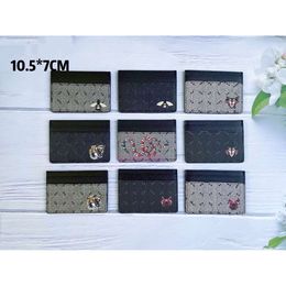 card holder wallet G Hot small card bag with multi card slot animal pattern printing for men and women
