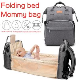 Baby Bed Crib Diaper Bag Backpack for Mom Waterproof Multifunctional Portable Diaper Bag Baby Travel Backapack Baby Bed 2011207662018