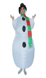Mascot doll costume Christmas Carnaval Snowman Inflatable Costume Spirit Dress Halloween Costumes for Adult Kids3957139