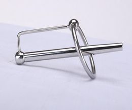 Stainless Steel Urethral Sound Toys Penis Plug Stretching Device With Cock Ring Urinary Catheter Sexy Tube4009085