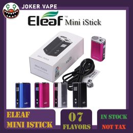 Eleaf Mini iStick Kit batteria da 10 W Mod box a tensione variabile integrato da 1050 mAh con cavo USB Connettore eGo incluso