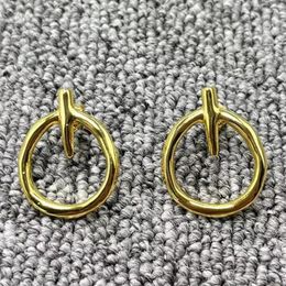 Stud Earrings 2024 UNOde50 Exquisite Fashion Electroplating 925 Silver 14k Gold Needle Festival Jewellery Gifts