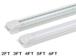 4 ft Led tube light T8 Integrated Bracket VShaped 28W 3000LM AC 85265V 120cm FEDEX UPS3865302