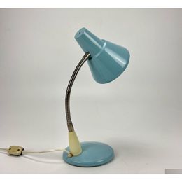 Desk Lamps Vintage Gooseneck Desk Lamp / Mid Century Office 60S Retro Baby Blue Drop Delivery Lights Lighting Lamps Shades Ot08D