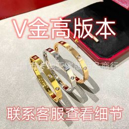 Designer C-arter Bracelet Wide Edition Ten Diamond V Gold High Full Sky Star Thick Plating 18K Live Broadcast SIYM