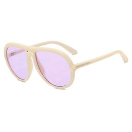 T-shaped Toad Pilot Eyeglass Frame Anti Blue Light Fashion Large Frame Trendy Retro Flat Mirror