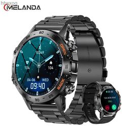 Smart Watches MELANDA Steel 1.39 Bluetooth Call Smart Watch Men Sports Fitness Watches IP68 Waterproof Smartwatch for Android K52 YQ240125