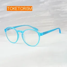 Sunglasses Toketorism Children's Round Eyeglasses Anti Blue Glasses For Kids Optical Frame Myopia 3753