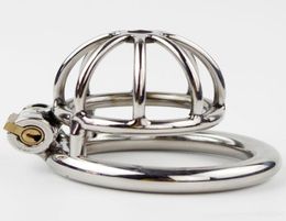 Free Shipping!!!Super Small Male Cage Stainless Steel Belt Penis Restraint Device Penis Ring SN282-15553450