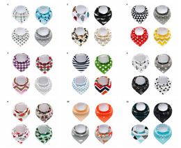 Baby INS Fox Bibs Burp Cloths 28 Designs Bandana Infant Saliva Cloth INS Triangle Bibs Newborn Cartoon Baby Bibs Newborn Burp Clot7924096