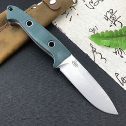 BM 162 Bushcrafter Coltello tattico a lama fissa S30v Lama G10 Manico con fodero in pelle di vacchetta Affilato robusto coltello da sopravvivenza per autodifesa all'aperto 15002 535