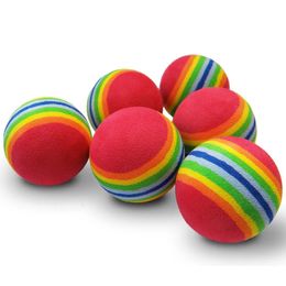 30pcs/bag EVA Foam Golf Balls Red Rainbow Sponge Indoor Practice Training Aid 240124