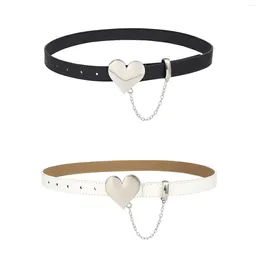 Belts Dress Waist Belt Cinch Heart Decoration Ladies Girls Women Wide Waistband