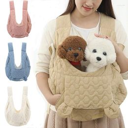 Dog Carrier Travel Bag Chest Winter Pet HandbagLarge Capacity Two Backpack Pure Cotton Airtight Waterproof Backbag