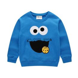 Hoodies Sweatshirts Jumping Metres New Autumn Elmo Sweatshirts Baby Boys Girls Cartoon Shirts Fashion Clothing Long Sleeve Hoody Boys Girls TopsL240125