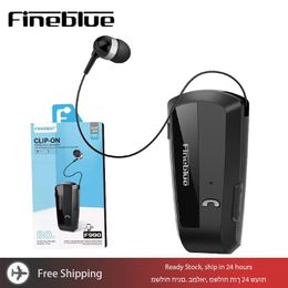 Headphones Fineblue F990 Bluetooth Earphone mono Wireless references ears in lotus with wire Telescopic Clip on headset Vibration Auricular