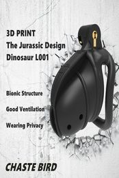 2023 NEW 3D Print Jurassic Design Breathable Cock Cage 2 Types of Penis Rings Device Adult Products Sex Toys 2 Colour L0014921502