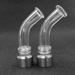 TFV18 Drip Tips Long Curved Glass Stainless Steel Mouthpiece Fit TFV 18 BABY V2 TFV16 Stick V9 Max Smoking Accessories ZZ