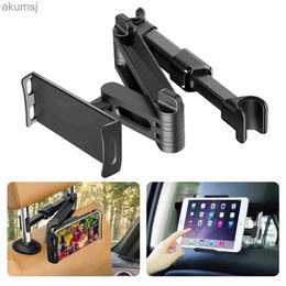 Tablet PC Stands Tablet Holder for Car Backseat Adjustable Headrest iPad Holder Mount 4.5-10.5 Inch 360 Rotation Car Seat Stand For iPhone YQ240125