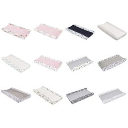 Breathable Floral Changing Table Sheet Infant Changing Mat Cover for Baby Girls 240119