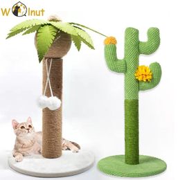 Tops Cat Scratching Post for Kitten Cat Climbing Frame Pussy Tree for Scratching Kitty Tower with Plush Ball Toy Cat Tree Climb Tool