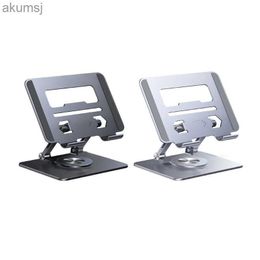 Tablet PC Stands U75A Laptop Stand 360 Rotatable Aluminium Alloy Tablet Pad Cooling Holder Folding Radiator Portable for 4-12.9inch YQ240125