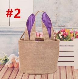 Easter Gifts Handbag Rabbit Ears Put Easter Eggs Bag 5 ColorEaster Rabbit Basket Easter Bunny Bags Rabbit Printed Canvas Tote Bag6463939