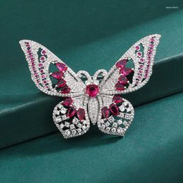 Brooches Europe And The United States Light Luxury Butterfly Jewel Brooch Clothing Accessories Suit Cheongsam Sweater Corsage Anti-slip P