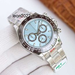 Watches for Men Ice Blue Dial Ceramic Oystersteel for Mechanical 4130 Movement Diving 904l