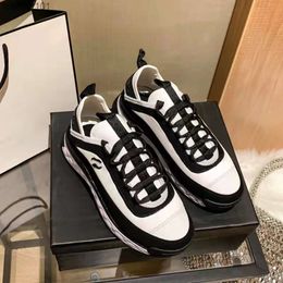 channel dad shoes new thick soled heightening small white shoes in spring 2024 muffin bottom front lace up sneakers women