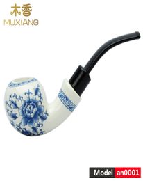 MUXIANG Classical Wood Smoking Pipe Rosewood Or Ceramic Tobacco Pipe With 3mm Or 9 mm Philtre Accessories ad0009aa0316S4140087