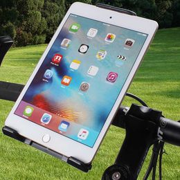 Tablet PC Stands Bicycle Holder Universal 4 -13 Adjustable Microphone Music Bike Mount Stand For iPad Air 2 Samsung Tab YQ240125