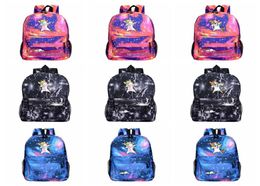 Cartoon Unicorn Backpack Galaxy Print Shoulders Kids Children School Bag Travel Camping Backpack High Capacity 32 Styles HHA4854991852