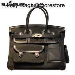 Designer Bag Cargos Genuine Leather 7A Leather Quality Handbag 35CM women's handbag buckle qqwith logo