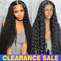 30 Inch Deep Wave 13x4 13x6 Lace Frontal Wig Lace Front Human Hair Wigs for Women 180% Deep Curly Brazilian Human Hair Wig