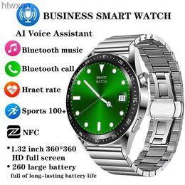 Smart Watches Mijia NFC Men's Wrist Watches Voice Control Bluetooth Call Women Smartwatch Heart Rate Monitoring Sports Fitness Bracelet YQ240125