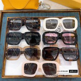 Sunglasses Designer Brand 2023 New Luo Yijia with Large Box and Internet Popular Ins Same Style Personalized Lw40080 H1CW