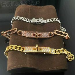 Charm Bracelets Designer Belt Buckle Pig Nose Bracelet Necklace H High Version Full Sky Star Pig Nose Bracelet All Models Complete VC6S