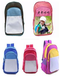DIY Thermal Transfer Backpack Kids Sublimation Blank Shoulders Bags Colourful Christmas Students Junior039s School Bag Totes Gif3916318