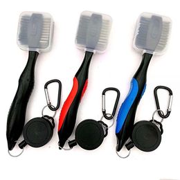 Other Golf Products Double Sides Durable Safe Golf Club Cleaner Brushes With Retractable Zip-Line And Protective Drop Delivery Sports Othgx