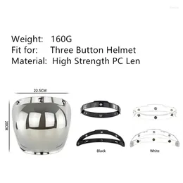 Motorcycle Helmets Windsheild Helmet Bubble Visors Button Retro Lenss Sunshade Equipments & Headwear