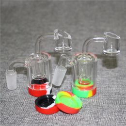 Hookah Glass Ash Catcher Bowls With Male 14mm Joint Bubbler Ashcatcher bong ashcatchers Silicone wax Container LL