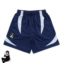 Men's Shorts Quick Drying Mesh Blue Sport Shorts Summer Men Women High Qualilty Drawstring Shortpant Embroidery Tag J240124