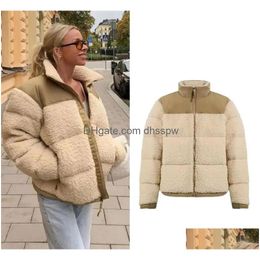 Women'S Jackets Womens Winter Fleece Jacket Women Faux Shearling Outerwear Coats Female Suede Fur Coat Mens Warm Thickened Lamb Puff Dhra6