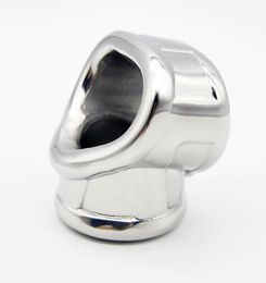 Devices Scrotum Lock Stainless Steel Lockable Penis Cage Cock Ring Sleeve Device5374609