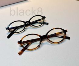 Fashion Sunglasses Frames Designer Eyeglass Frame Female Same Style Elliptical Frame Plain Eyeglasses Bookworm Black Frame Myopia Hawksbill Color Mirror Frame