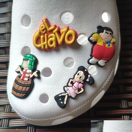 Shoe Parts & Accessories Wholesale New Design Mexican Style El Chavo Del Ocho Clog Charms Shoes Accessories Drop Delivery Shoes Access Dhyye