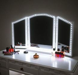 LED Makeup Mirror Strip light 13ft 4M 240LEDs Vanity Mirror Lights LED Strip Kit Mirror For Makeup table Set with Dimmer S Shape4389918