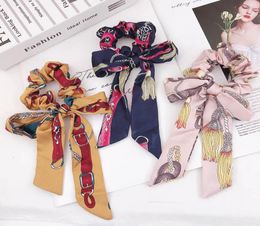 Ins New Chiffon Scrunchies Floral Bows Girls Ties Designer Hair Accessories for Women Princess Kids Hairbands5761871